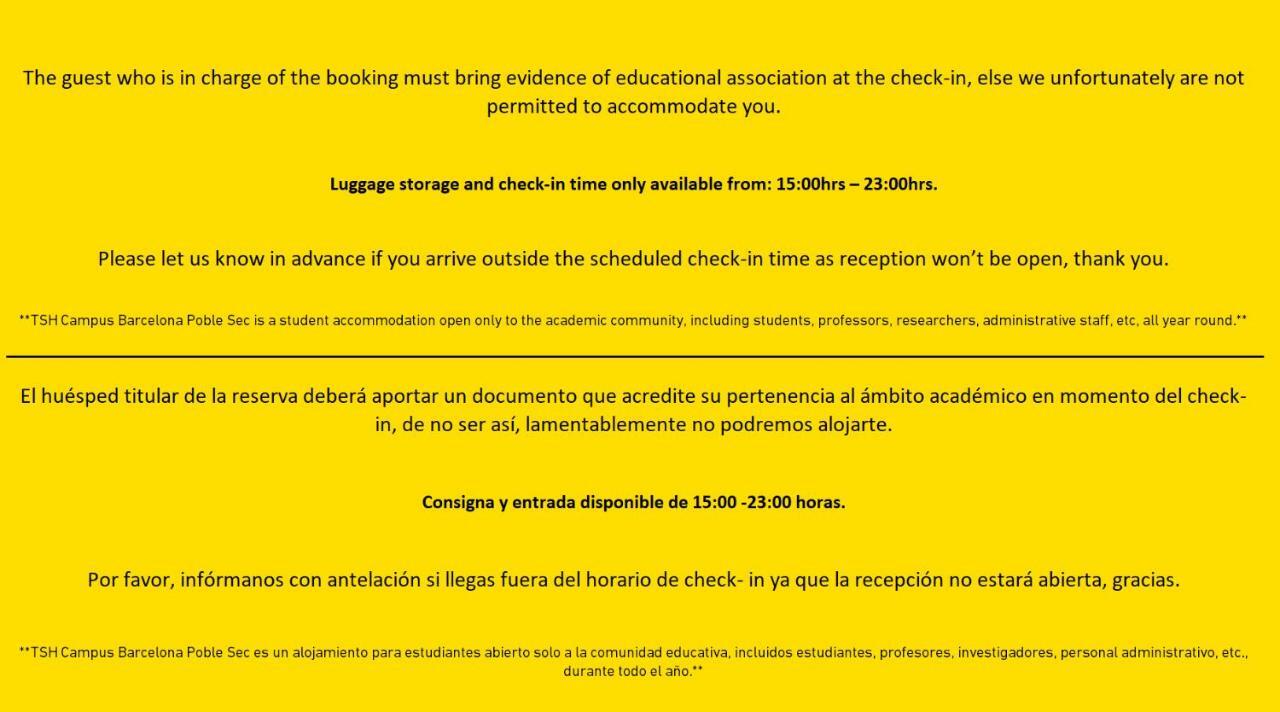 Appartamento Tsh Campus Poble Sec - Educational Purpose Only *